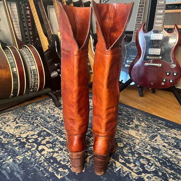 60s Vintage Frye Over the Knee Campus Boots - Picture 3 of 16